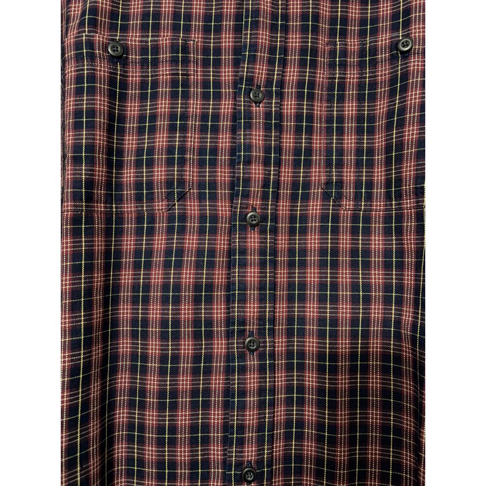 LL Bean Size Large Long Sleeve Plaid Button Up Shirt - Picture 4 of 5